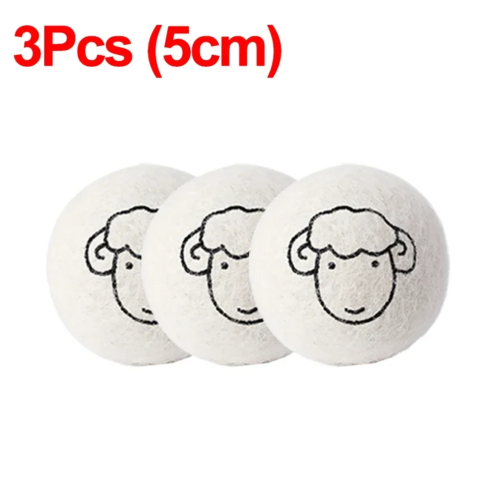6Pcs Wiederverwendbare Wolle Trockner Bälle Kleidung Weichspüler Wäsche Fleece Trockner Ball Kit Hause Kleidung Trockner Waschmaschine 3/4/5/6/7cm: MULTI