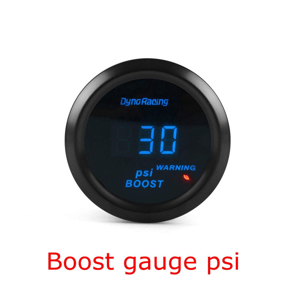 Dynoracing 2&quot; 52mm Car Digital Turbo Boost Gauge PSI BAR Water Temp Oil Temp Oil Pressure Gauge Voltmeter Tachometer Rpm gauge: Boost gauge psi