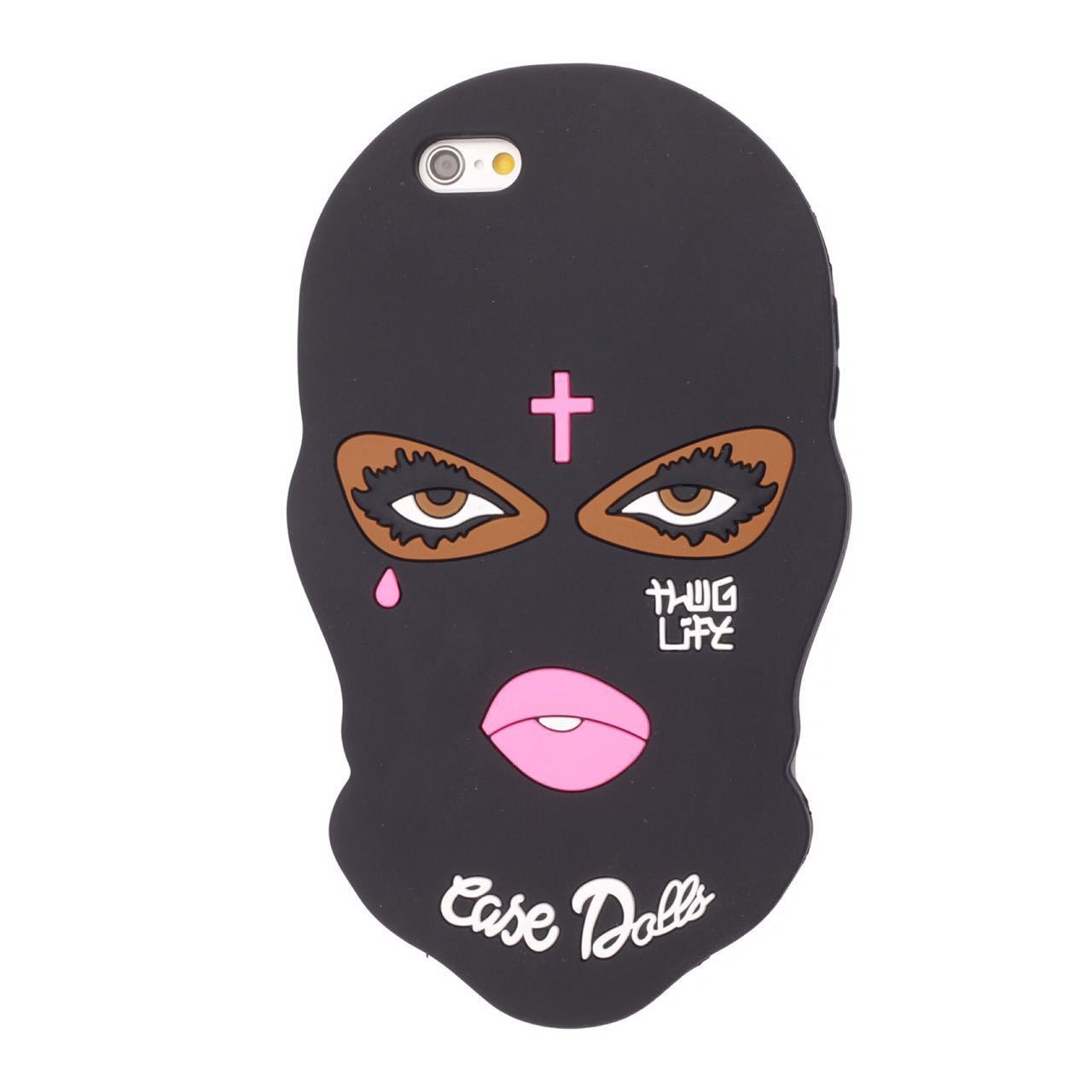 Chapeau cagoule, masque en Silicone, coque de couleur unie pour coque coques de téléphone
