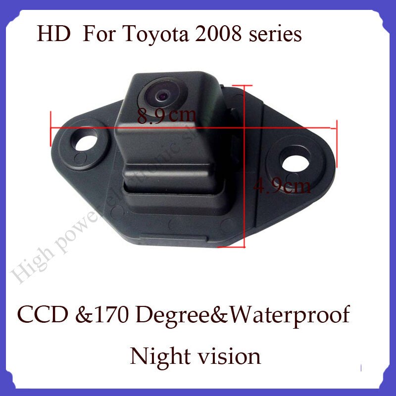 Ccd-achteruitrijcamera voor toyota-serie, achteruitrijcamera, achteruitrijcamera voor auto's