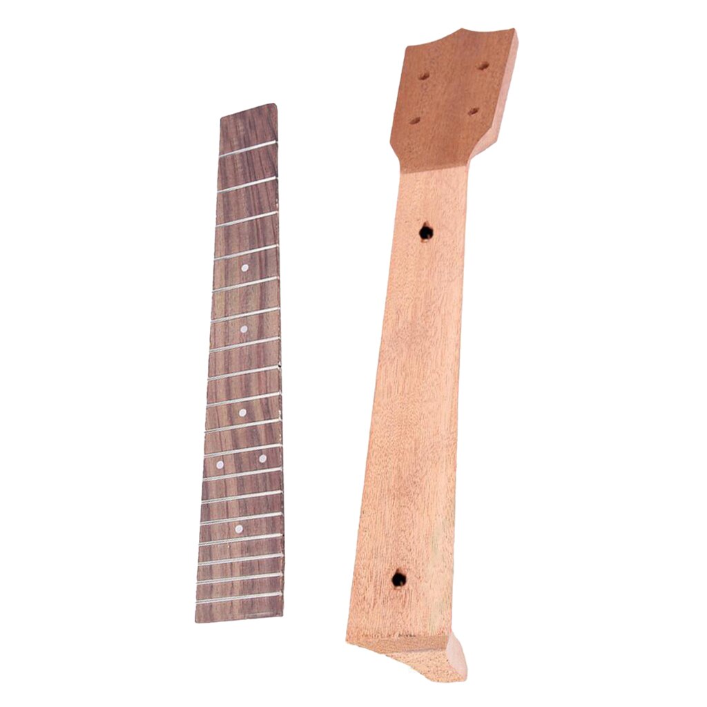 Okoume 21 23 26 inch Ukulele Neck and Fretboard Rosewood Ukulele Parts Diy Making Supplies Luthier Tool Building: 26 inch