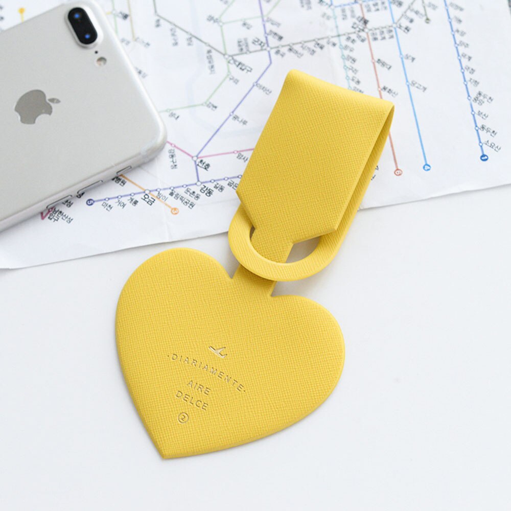 Travel Rectangle Shape Luggage Tag Cover Suitcase ID Address Holder Baggage Boarding Tags Travel Accessories: Yellow