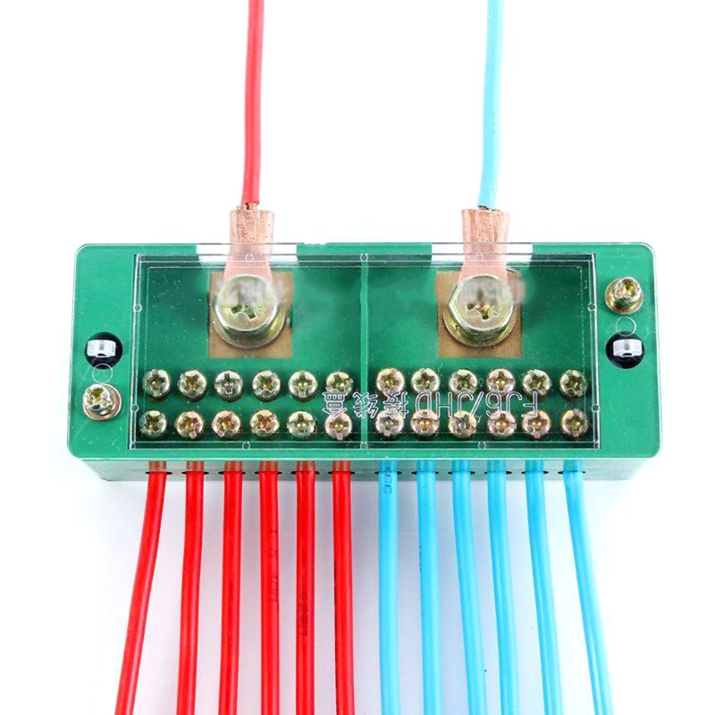 Single Phase 2IN 4/6/8/12 OUT Wire Terminal Box Household Distribution Box Terminal Junction Case