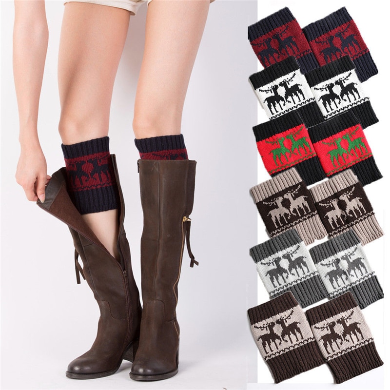Damen Frauen Strick stricken tanzen Beinlinge Frauen Winter Warme Beinlinge Gestrickte Scoks Häkeln Lange Stiefel Socken
