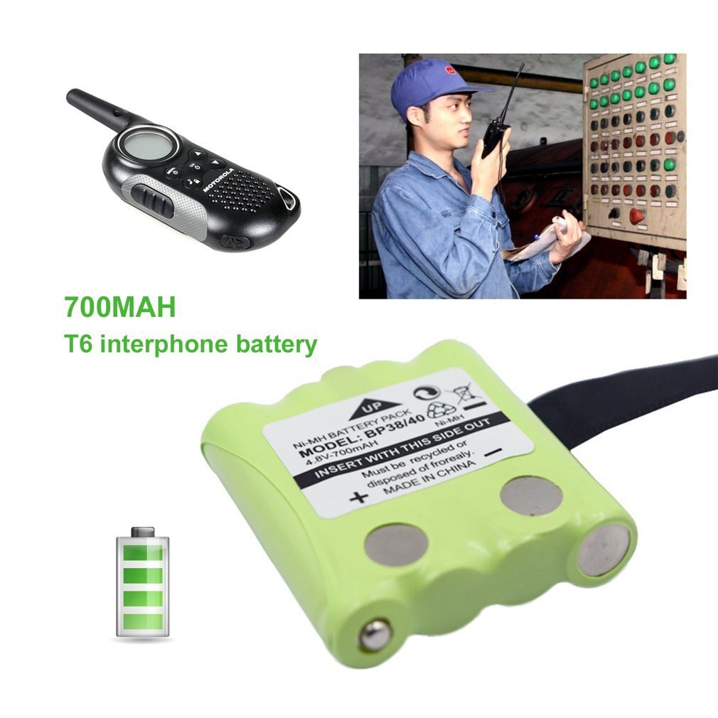 4.8V 700mAh NI-MH Battery Replacement Walkie-talkie Battery Suitable For Uniden For MOTOROLA TLKR T4 T5 T6 T7 T8