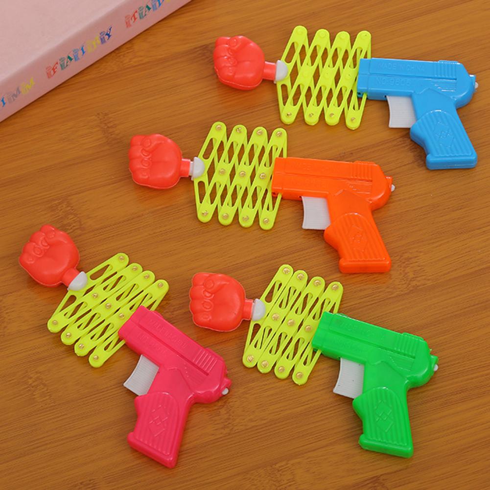 Intrekbare Plastic Lente Vuist Grappig Party Kind Kinderen Trick Speelgoed Cadeau
