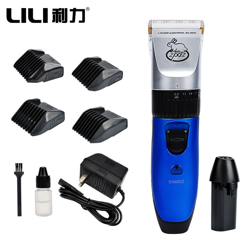 Cortadora de pelo para perros y gatos, máquina de afeitar para mascotas, recargable, 35W, AC110-240V
