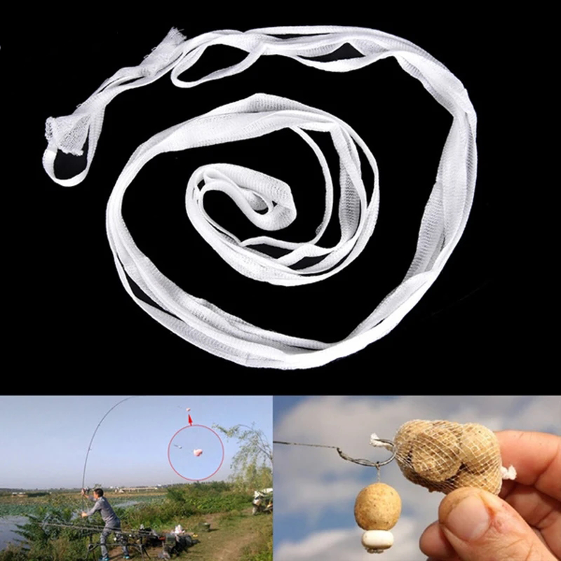 5m PVA Fishing Mesh PVA Fishing Bag Mesh Water Soluble Mesh Carp Fishing Feeder Trap Bait Nets Fishing Tools 25mm/37mm