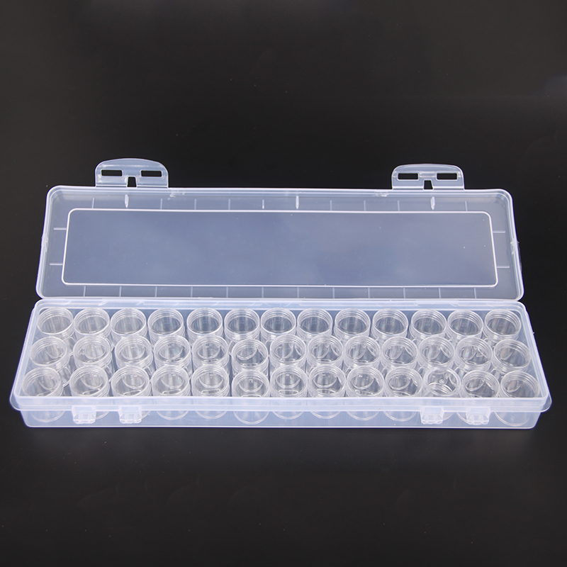 Boîte de rangement pour peinture diamant, 39 flacons, récipients pour perles, accessoires, broderie, pierre, mosaïque, pratique