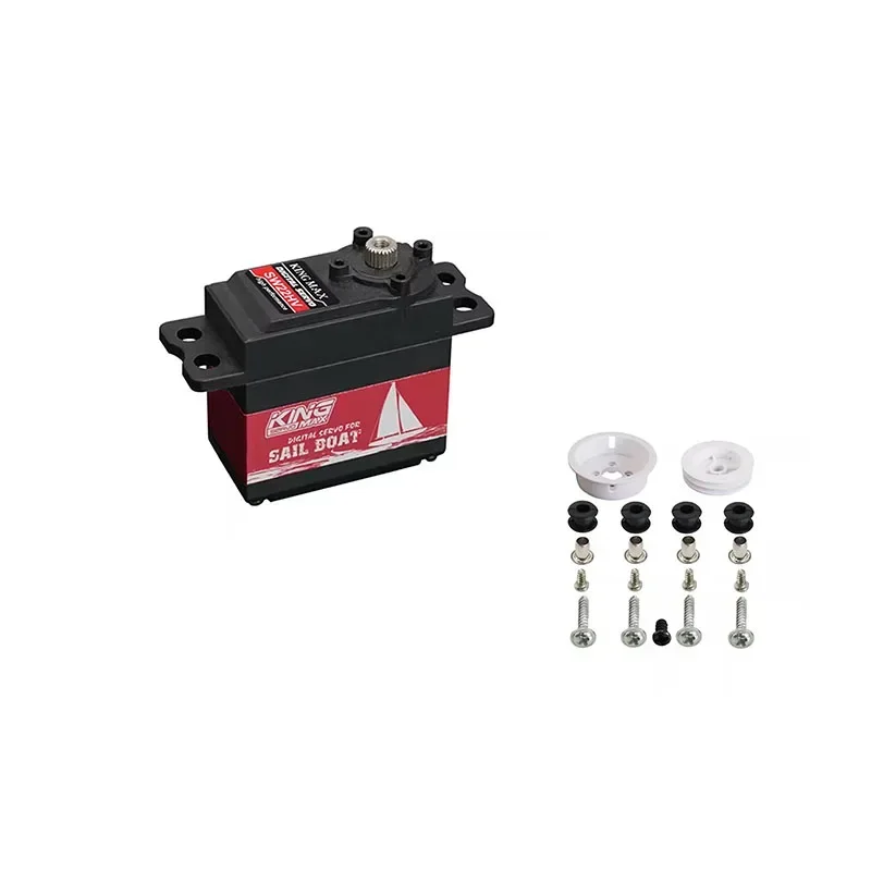 KINGMAX SW22HV 68g 22kg.cm Digitale Metalen Tandwielen Zeillier Servo 1.5-7T Programmeerbare Dual Kogellagers Waterdicht voor RC Boten: Paars