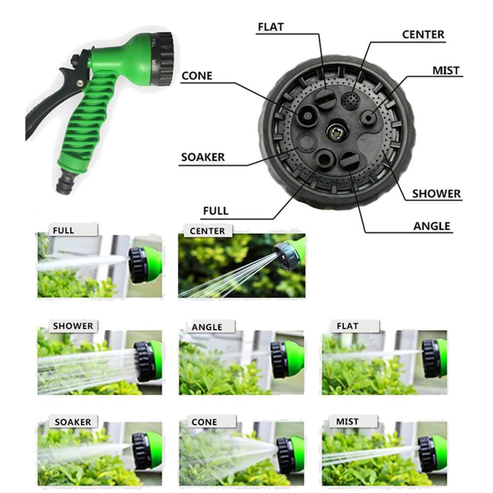 Universal Joint Garden Hose Expandable Flexible Watering Hose Garden Plastic Hoses Pipe with Spray Gun Watering Car Wash Spray
