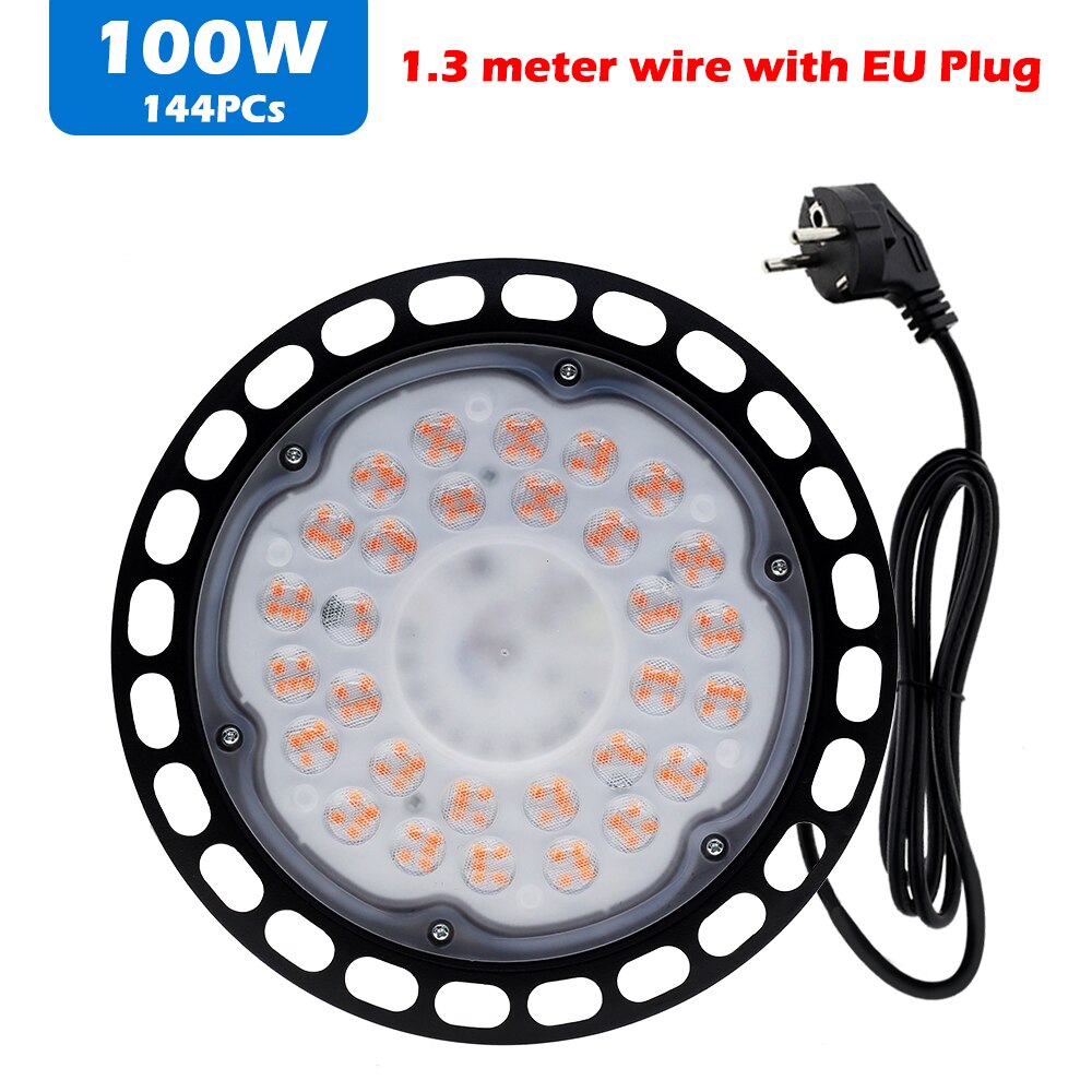 100W 150W 200W Led Grow Light Full Spectrum VEG Bloom Growth Lamp IP65 Waterproof Phyto Lamp For Indoor Plant Hydroponics System: 100W EU Plug