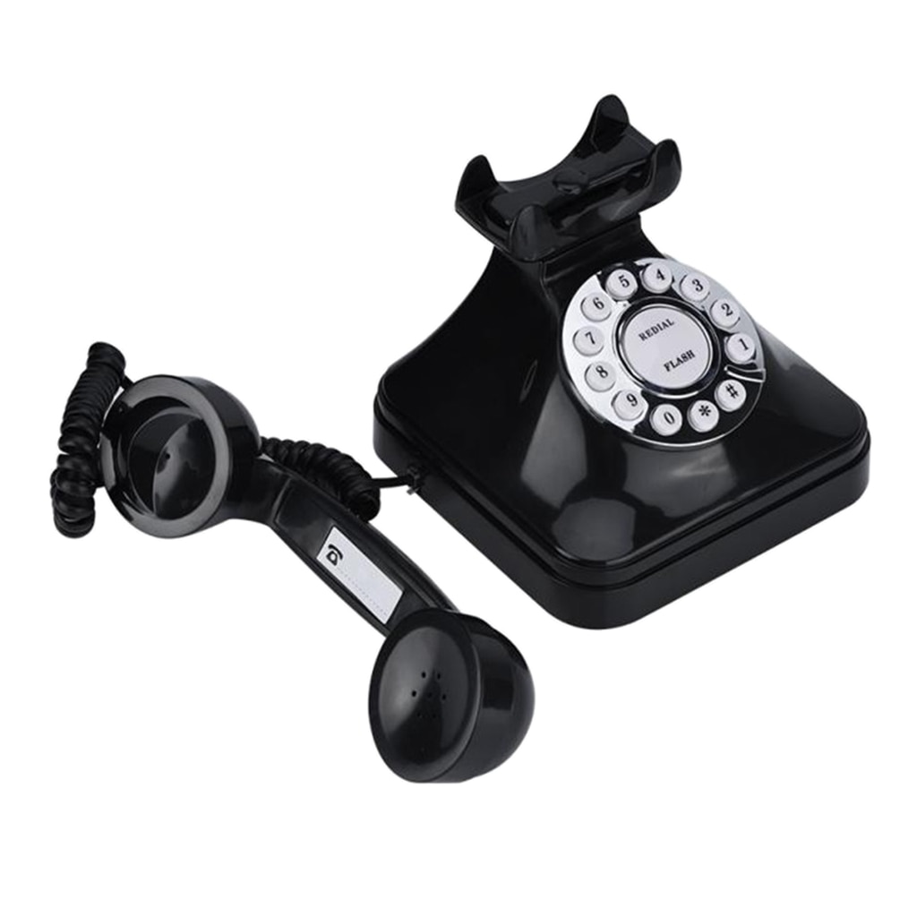 House Furniture Retro Landline Phone Vintage Telephone One-line Operation