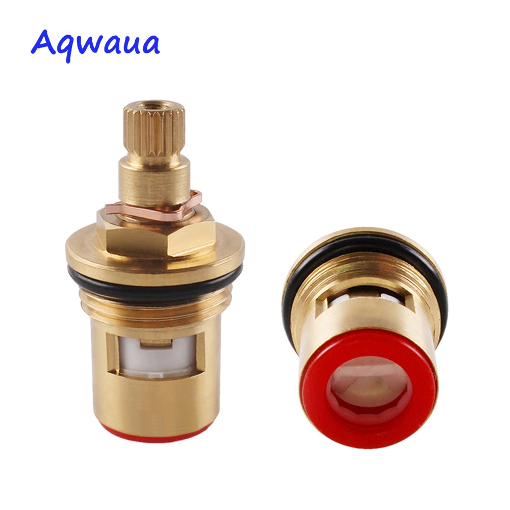 Aqwaua Keramische Disc Kraan Cartridge Water Mengkraan Inner Vervanging Deel Messing Gemaakt Kwart Turn Kraan Accessoires