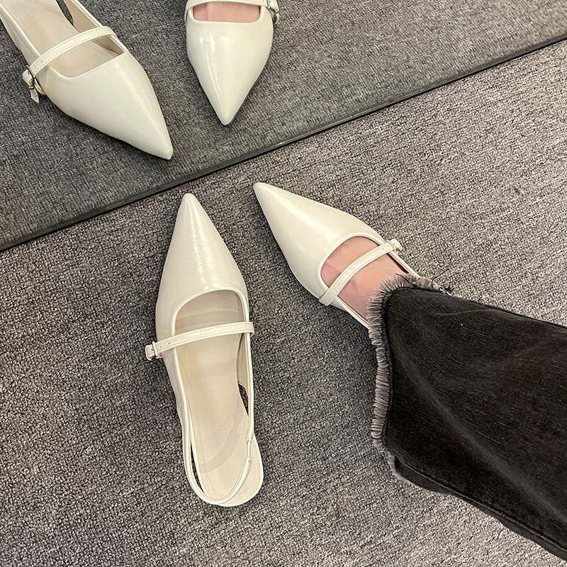 Dam lyxiga sammetsmockasiner spetsiga loafers dam våren svarta balett platta sandaler: Grön / 37