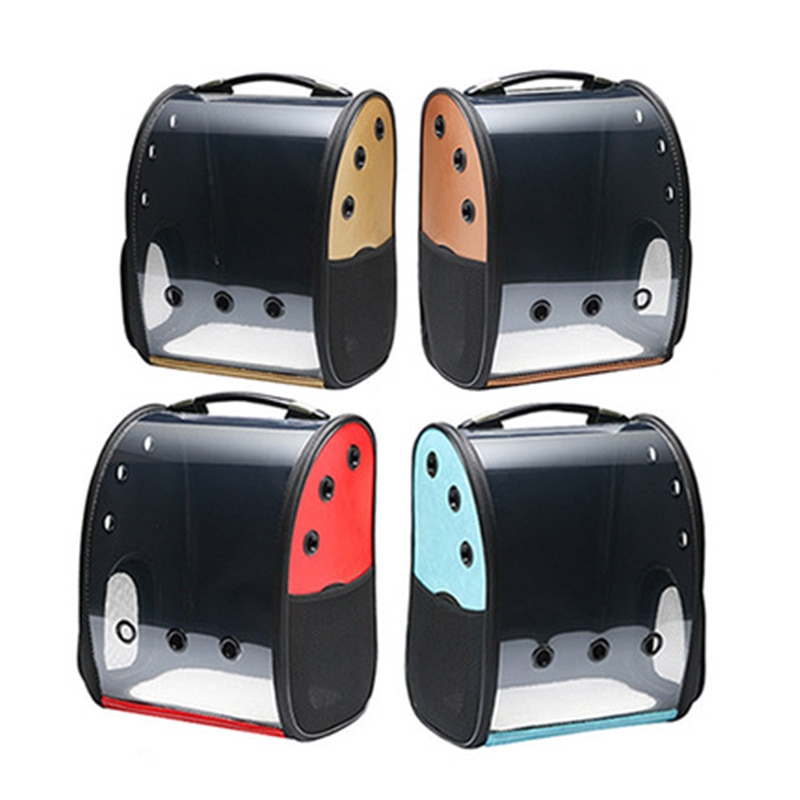 Mochila porta gato para mascotas, bolsa de espacio transpirable con cápsula para gatos, mochila para mascotas, mochila portátil para cachorros, bolsa de senderismo al aire libre para gatos, 7 colores