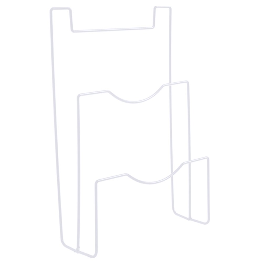 1pc Kitchen Shelf Pan Rack Cutting Board Holder Storage Pot Lid Organizer Stands Tapas Cover Stand Iron Dish Rack #3: White30.8x8.2x20.5cm