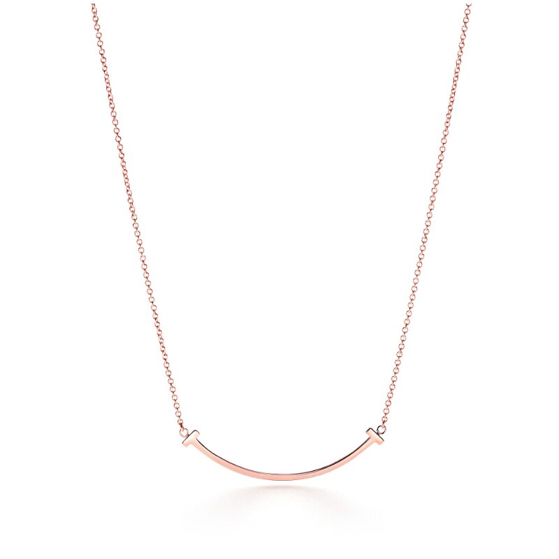 OUFEI-collier or Rose en acier inoxydable, pendentif à la coréenne, bijoux pour femmes