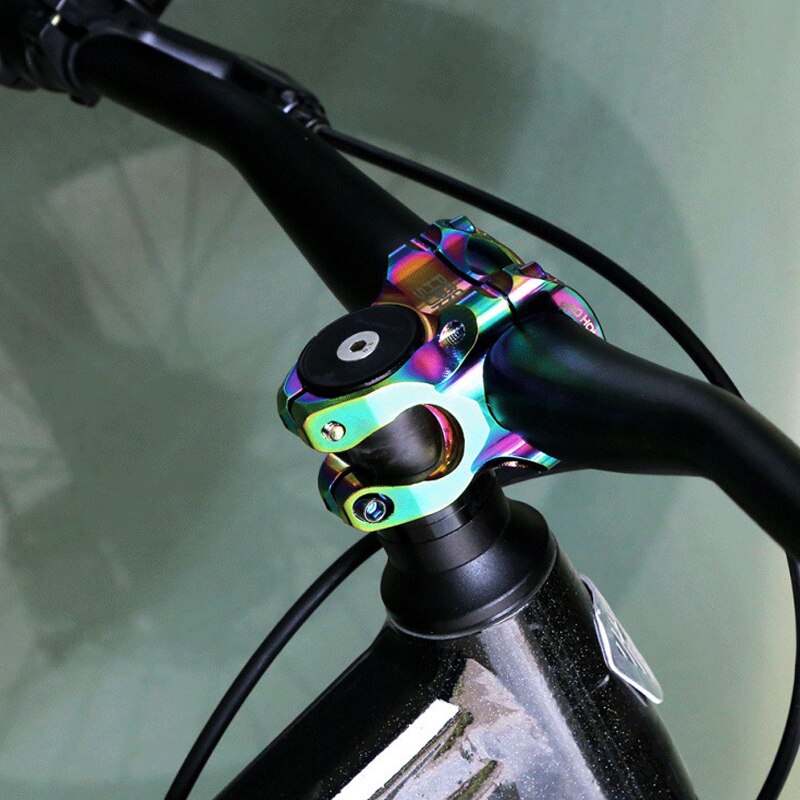 Cykel super let kort frempind 35mm mountainbike scooter stigerør aluminiumslegering cnc vakuum plating folde cykel frempind