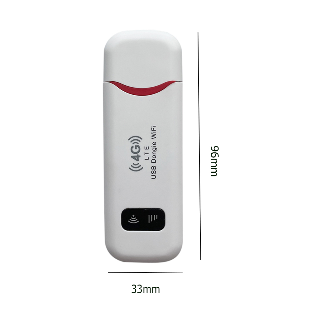 4G LTE WiFi Router Wireless USB Dongle 150Mbps USB Modem Stick SIM Card Slot Mobile WiFi Router for Home Office PC: Red