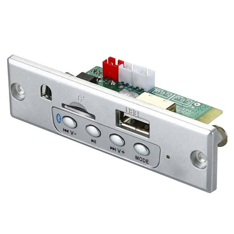 Carte décodeur de lecteur Mp3 avec amplificateur 2x25w, 6V-12V, Bluetooth 5.0, Module Radio Fm pour voiture, Support Tf Usb Aux: Default Title