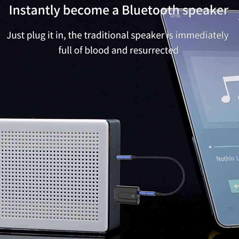 1pc 2 in 1 USB Bluetooth Adapter 5.0 Music Radio Receiver Transmitter EM88