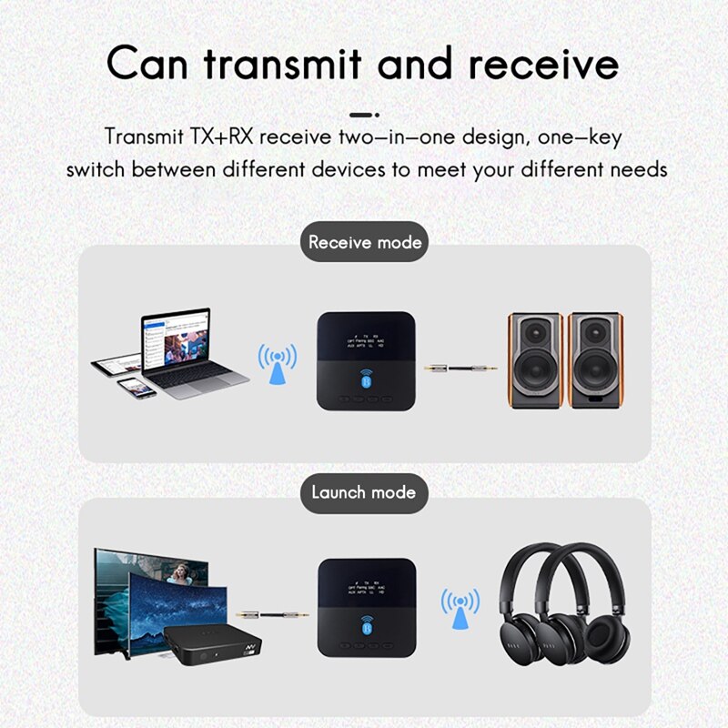 Bluetooth 880 wireless-adapter ble 5.0 hifi-audio-empfänger und -sender (aptx hd) 2 in 1