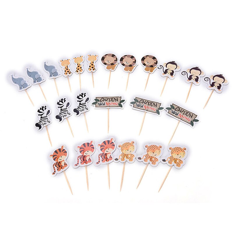 (Zwierzęta) 24 nowe wykałaczki, wykałaczki, karty owocowe wykałaczki wykałaczki U6Y0