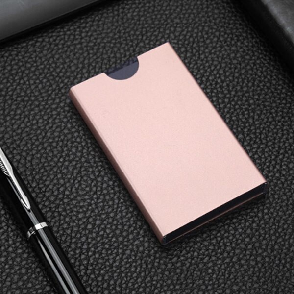 ZOVYVOL MÄNNER Aluminium Karte Lagerung Kasten Gestapelt Karte Paket Karte setzt Kreativität Geschäft Anti-diebstahl Ich würde Kreditkarte Halfter: X-27 Gold