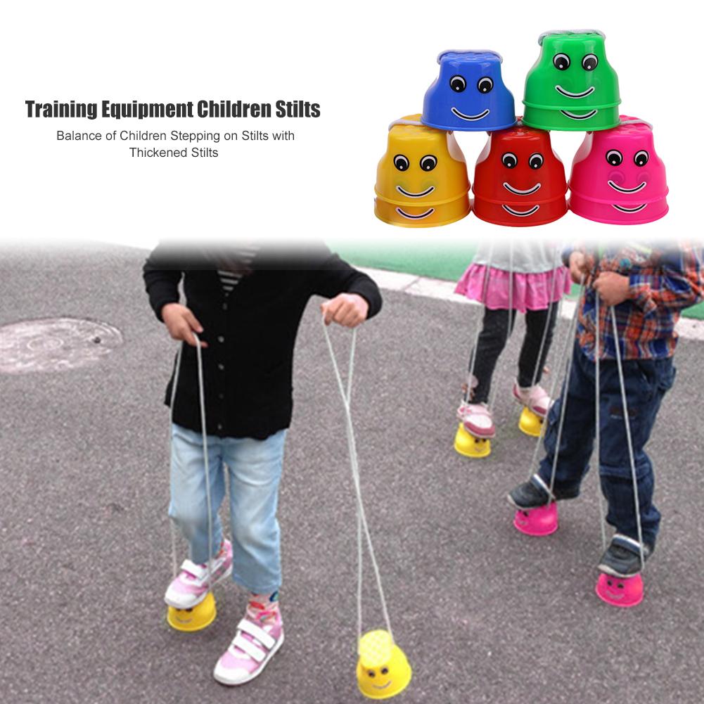 Zancos de plástico grueso para niños, juguetes de entrenamiento para saltar al aire libre, , portátil, de seguridad, equilibrio, 1 par