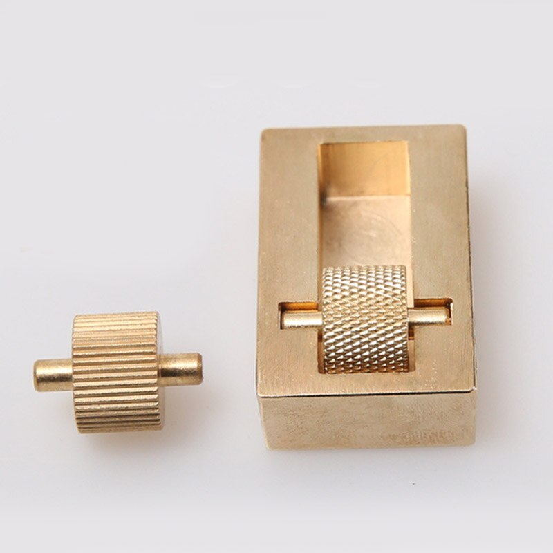 1 Pcs Ferramentas de Escultura de Cobre Puro Artesanato de Couro Borda De Couro Óleo Corante Sew DIY Conjuntos De Ferramentas Leathercraft Costura À Mão Para tomada de Couro: Default Title