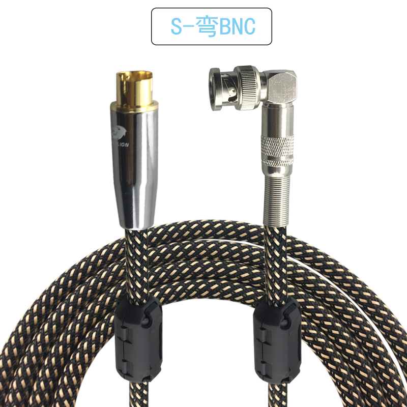 Video Kabel 4 Pin Mannelijke S-Video Naar Bnc Mannelijke Vrouwelijke 75-5 Monitor Video Signaal Interconnect Kabel q9 Video Security Lijn Ofc 1M 2M: Rood / 3m