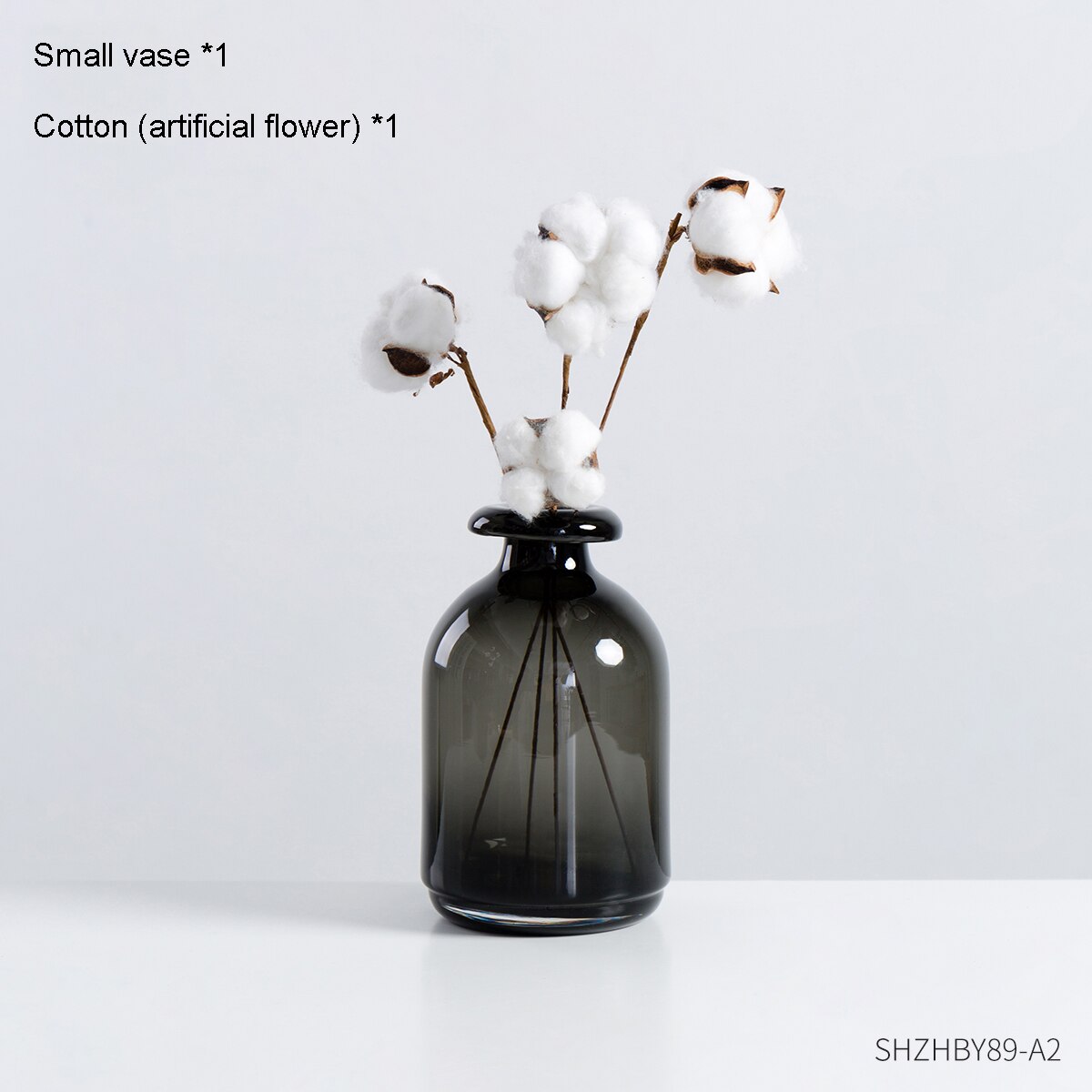 Nordisk glass vase svarte blomstervaser boligdekorasjon tilbehør stue dekor vase dekorasjon husholdning gjennomsiktige vaser: Kombinasjon a