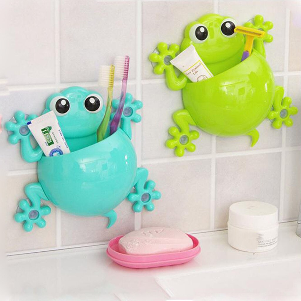 Frogs Cute Cartoon Home Bathroom Toothbrush Holder... – Vicedeal