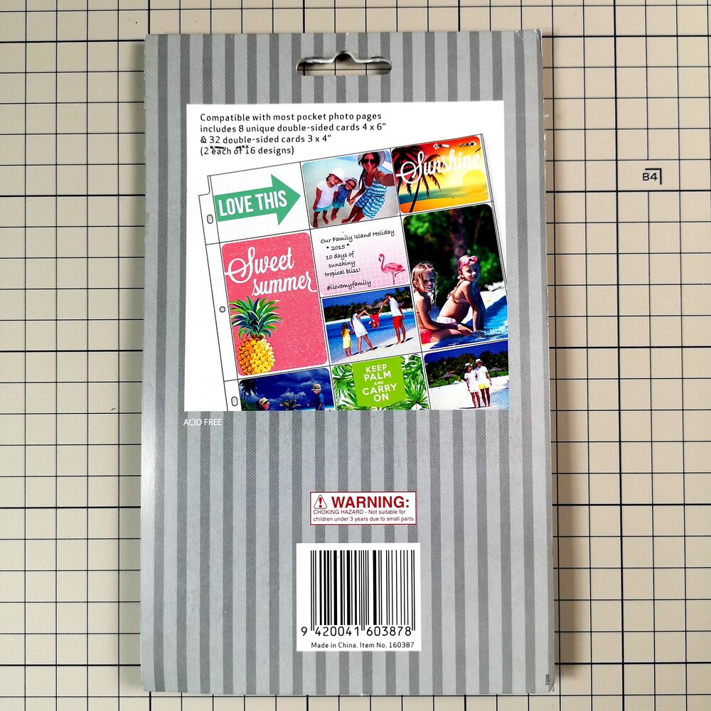 CRZCrafter Cardboard Journaling cards Double sided printing Scrapbooking Project album Journal cards embellishments