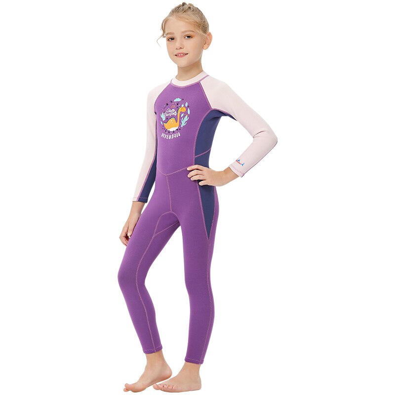 Mädchen Dicke Badeanzug Neopren Surfen Neoprenanzug 2,5mm Unterwasser Freies Tauchen Anzug Quallen Tauchen Bademode freundlicher bat einstellen