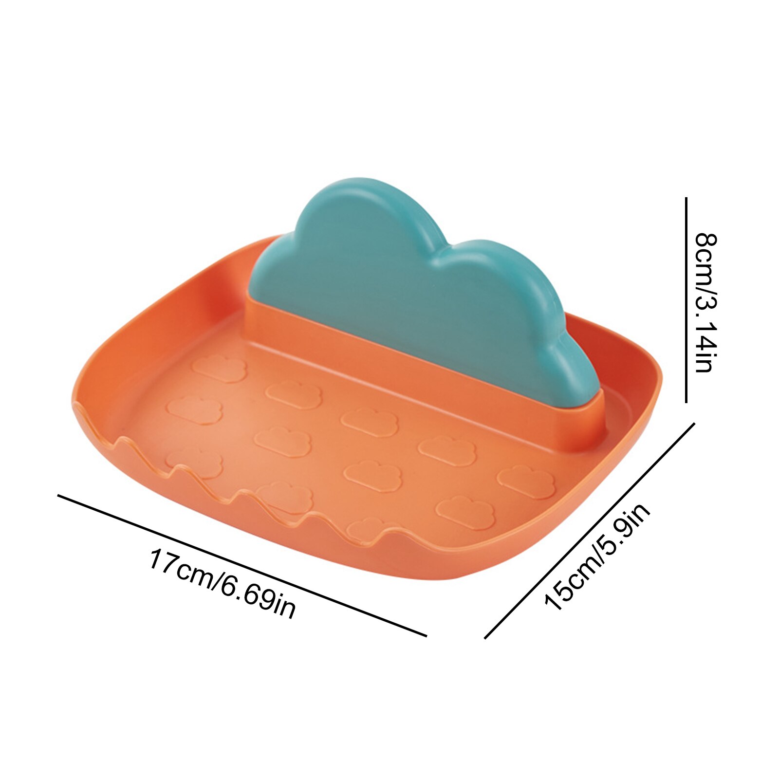 Silicone Utensil Rest with Drip Pad Kitchen Cloud Rack with Pot Lid Holder Utensil Holder for Stove Top Spatulas Spoons Ladles: Orange