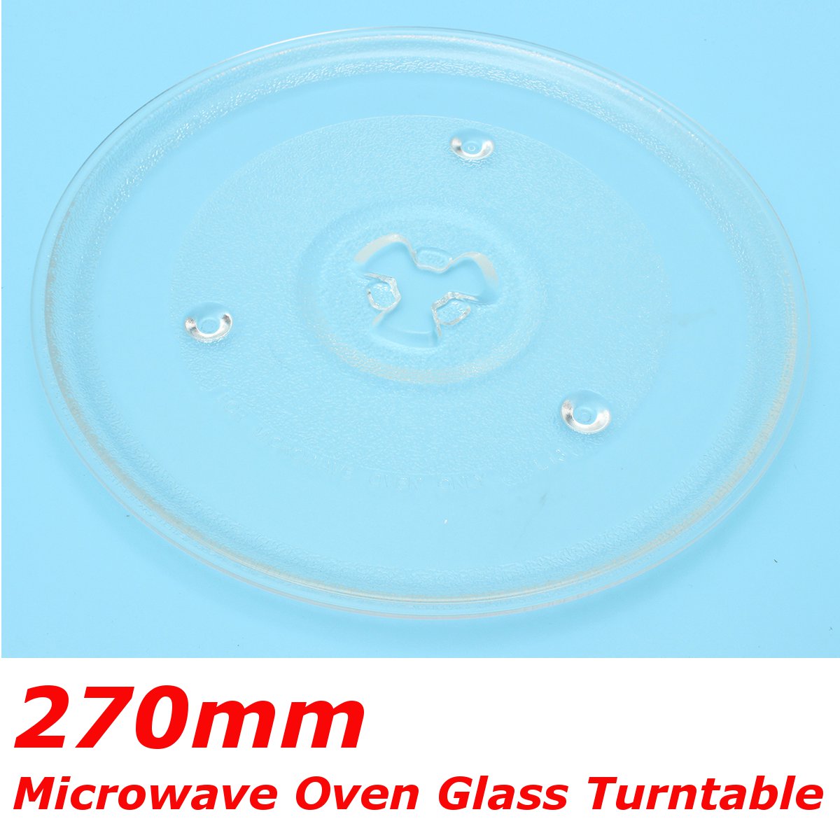 270mm Universal Clear Microwave Oven Glass Turntable Replacement Glass Disc Tray Round Plate Tray Thicken