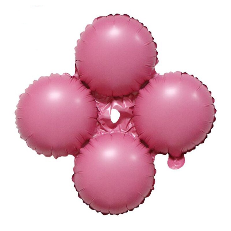 100 stk / lot aluminiumsfolieballoner rund form buede dørkugler 18 tommer til grand event fest festival dekorationer: Slik lyserød