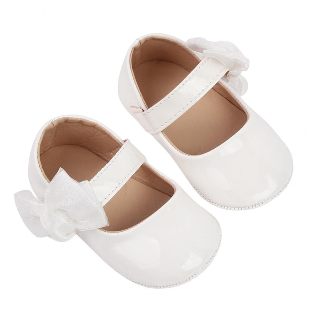 1Pair Useful Toddler Shoes Soft Sole Multifunctional Girl Shoes Faux Leather Toddler Shoes for Outdoor Children Shoes: White / 12 cm