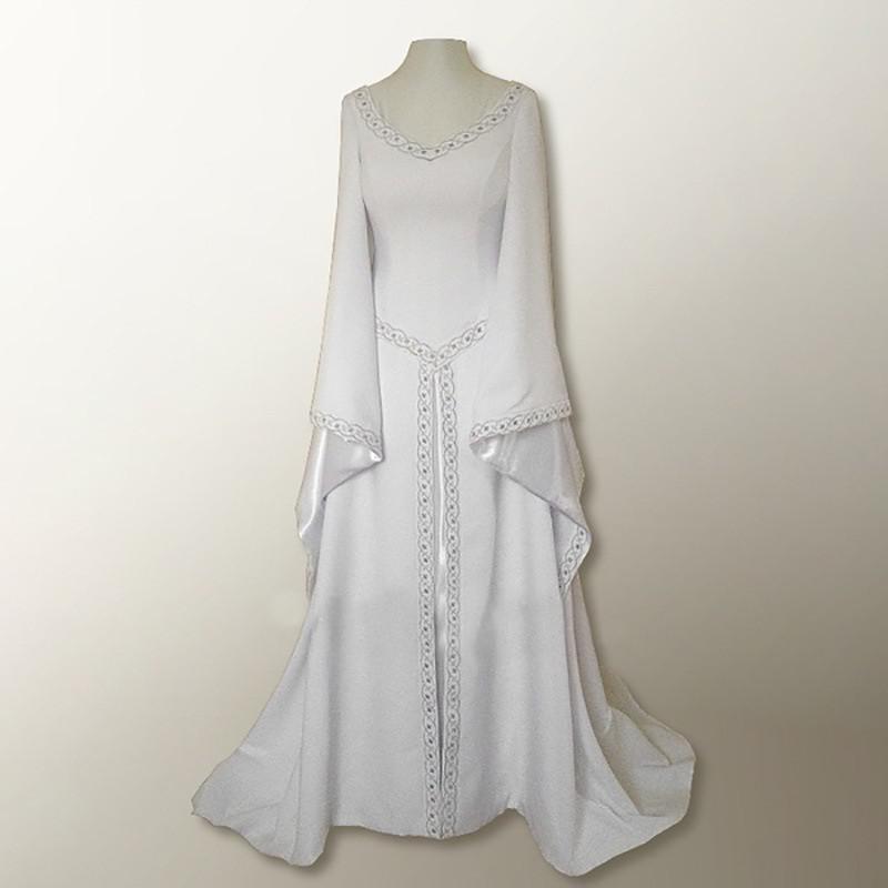 Vrouwen Vintage Middeleeuwse Kostuum Jurk Korset Taille Retro Renaissance Maxi Jurk Enkel Lange Jurk Halloween Cosplay Jurk