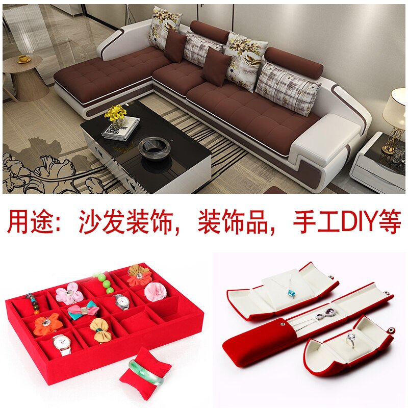 Gegomde Tape Zelfklevende Fluwelen Flanellen Deskdrawer Sieraden Display Flanellen Doek Stof Verdikking Diy Home Decor 150x50cm