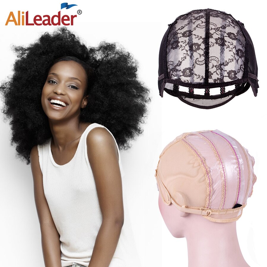 Alileader Wig Caps For Making Wigs 1Pcs Breathable Mesh Weaving Wig Caps With Adjustable Straps Mesh Wig Cap Wig Making Kit