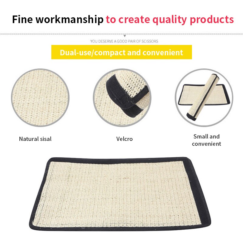 Cat Tree Cat Climbing Frame Pet Cat Scratch Sisal Mat DIY Cats Scratching Post Toys Sofa Claw Protector For Furniture Leg Guard