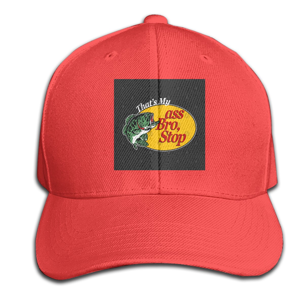 Dat Is Mijn Kont Bro Stop-Vissen Customiz Interessante Dj Humor Pure Comfortabele Interessante Cap Hoed: Red