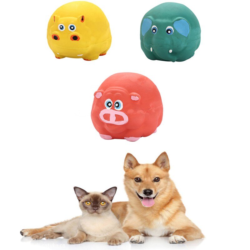 Soft Dog Throwing Ball Toy Pet Dog Training Train Sound Chew Squeak Toys Dogs Cats Supplies Dogs Accessories