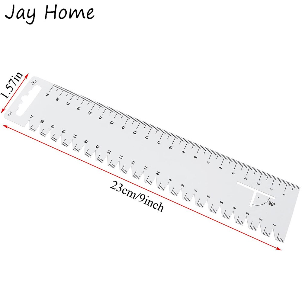 2/1Pcs Quilting Ruler DIY Sewing Patchwork Ruler Plastic Thickness Ruler Measure Gauge for Sewing Clothing Quilter Gauge Tools
