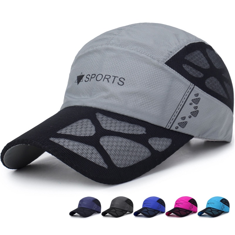 Outdoor Sun Hats Quick Dry Mesh Golf Fishing Cap Adjustable Unisex Baseball Caps Style