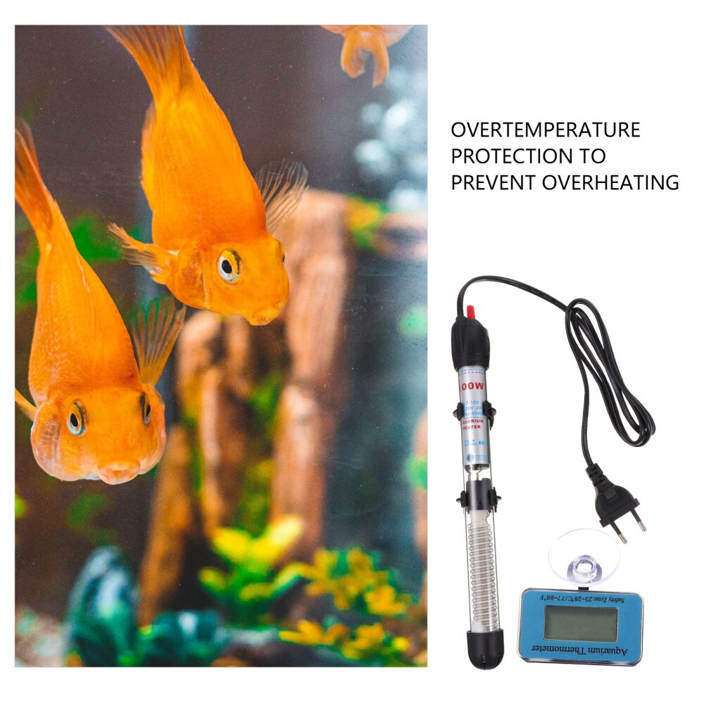 2 PCS/Set Fish Tank Heating Rod with 50W Aquarium Heater Plug