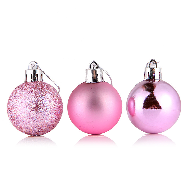 24Pcs/box Christmas Decoration Balls 4/6cm Christmas Tree Decoration Hanging Ornaments Family Gathering Christmas Decorations